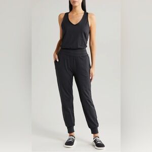 65. Sweaty Betty $138 Gaia Yoga Jumpsuit in black